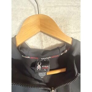 Spyder Active Women's Black Full Zip Hoodie‎ Jacket Size L Athletic Athleisure